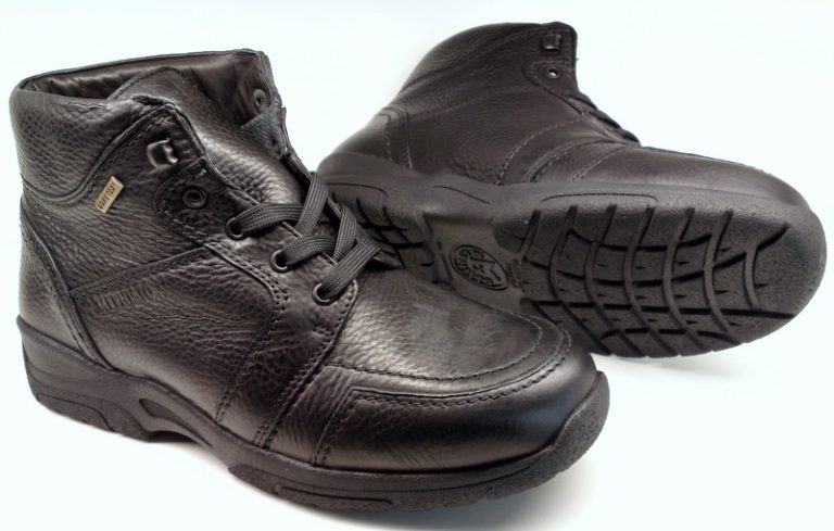 Mephisto OKRAN GORETEX zwart lederen robuste laarzen voor heren (waterdicht)